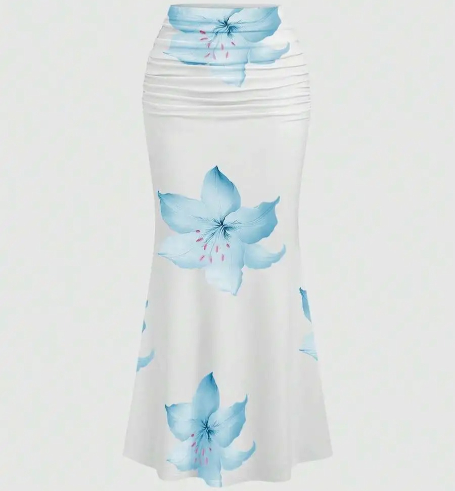 Summer Clothing For 60 Year Old Woman - Women's Fashionable Long Skirt Bodycon Midi