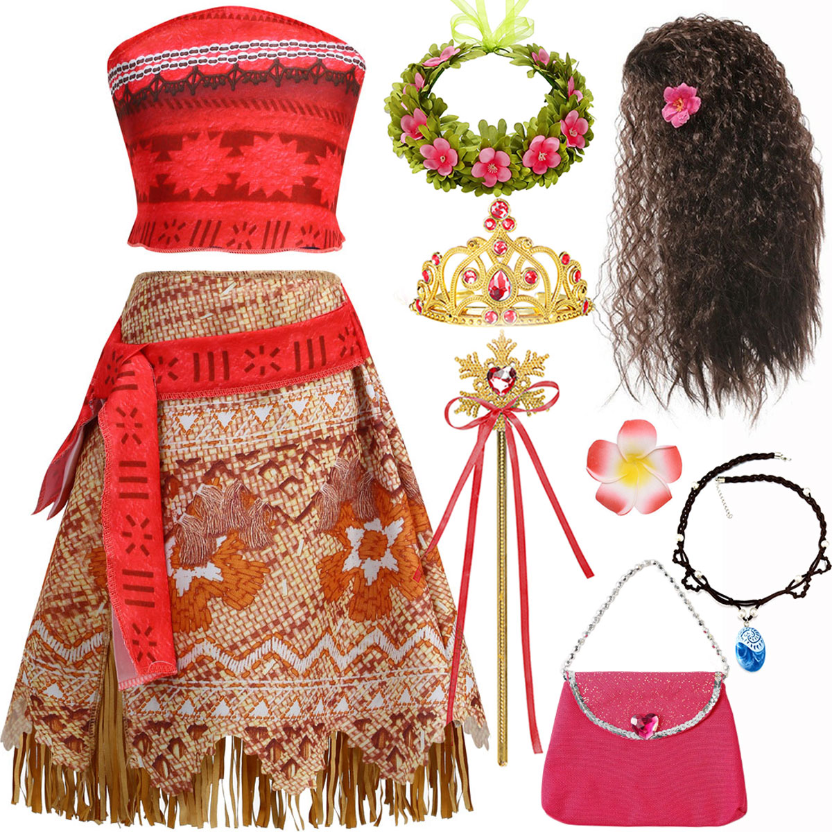 Summer Kids Clothing - Moana Classic Style Dresses for Girls