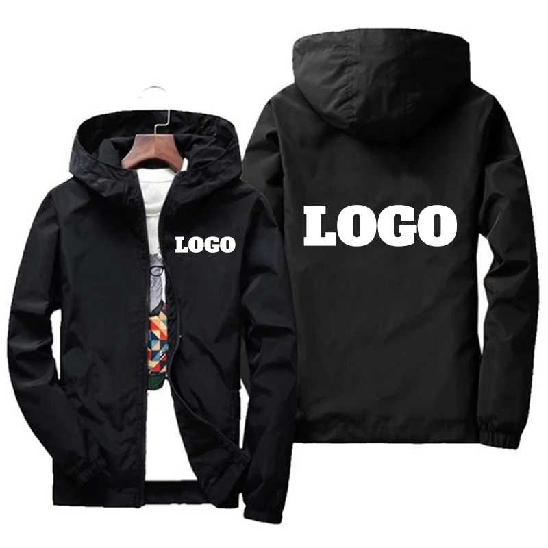Summer Clothing Logo - Custom Brand Logo Autumn Jacket Men