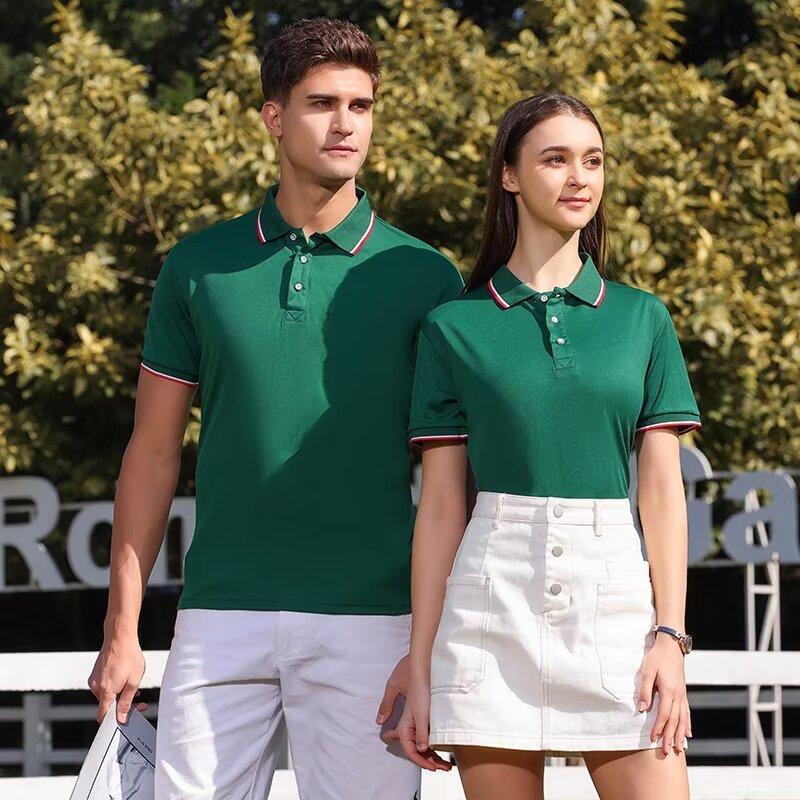 Summer Clothing Logo - Custom Logo Men's Polo Shirts Turn