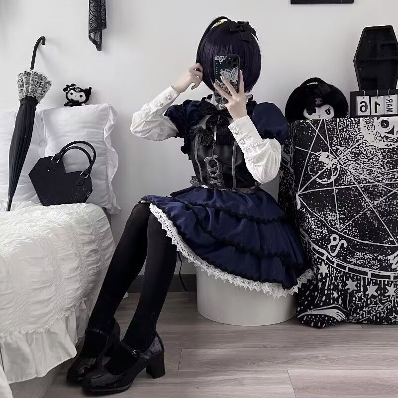 cosplay animation dress dark p - đánh giá và giá Summer Clothing For 60 Year Old Woman