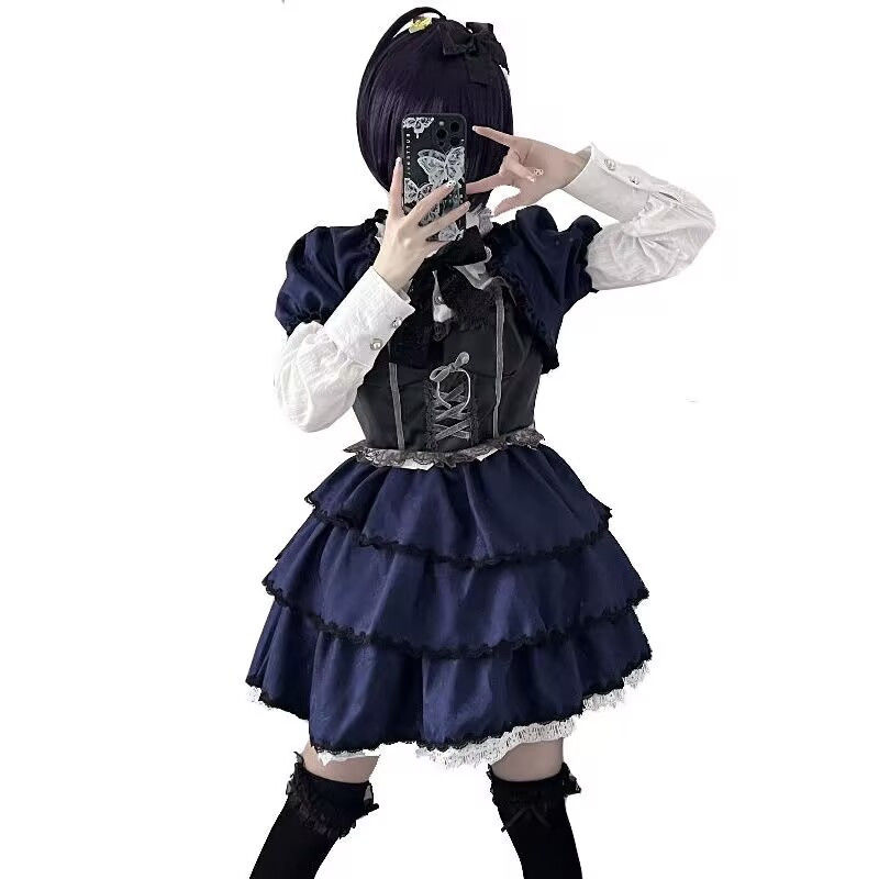 cosplay animation dress dark p - đánh giá và giá Summer Clothing For 60 Year Old Woman