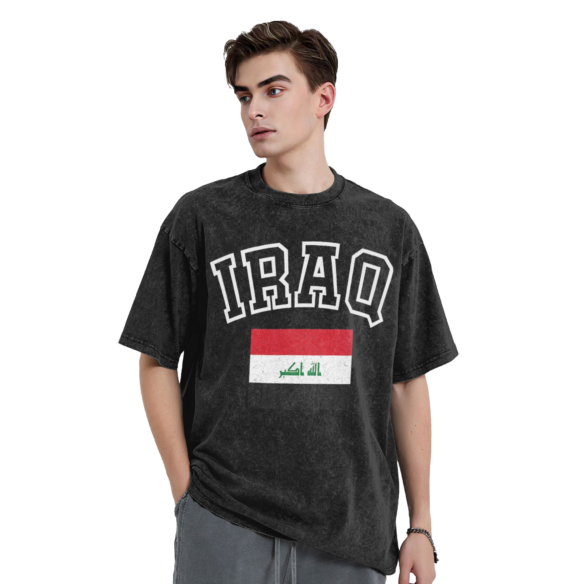 Iraq Flag Retro Men's T Shirts - đánh giá và giá Summer Clothing Ideas Men