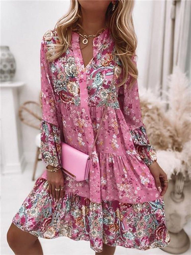 Casual Floral Print Dresses Fo - đánh giá và giá Summer Zara