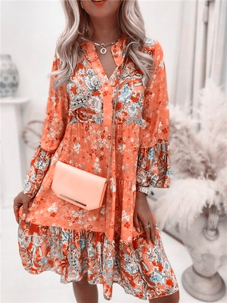 Casual Floral Print Dresses Fo - đánh giá và giá Summer Zara