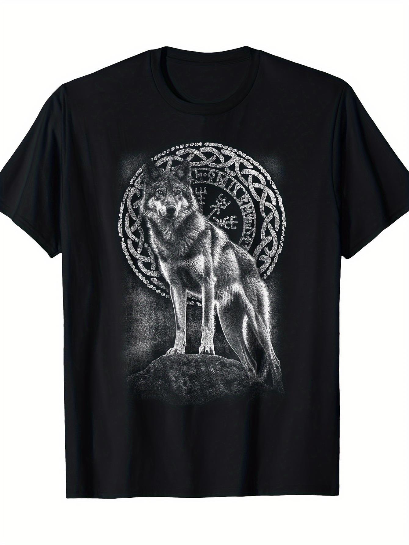 Men Pure Cotton Viking Wolf Ce - đánh giá và giá Summer Viking Clothing