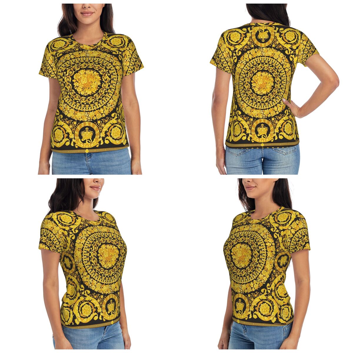 Decorative Golden Medallion Ba - đánh giá và giá Summer Clothing For 60 Year Old Woman
