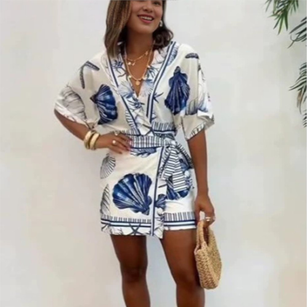 Fashion Printed Short Sleeve W - đánh giá và giá Summer Zara
