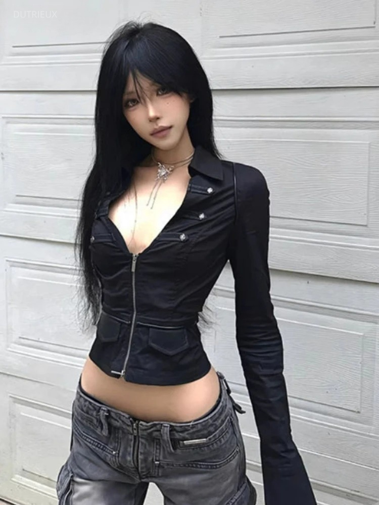 Y2k Aesthetic Women Sexy Blous - đánh giá và giá Summer Grunge Clothing