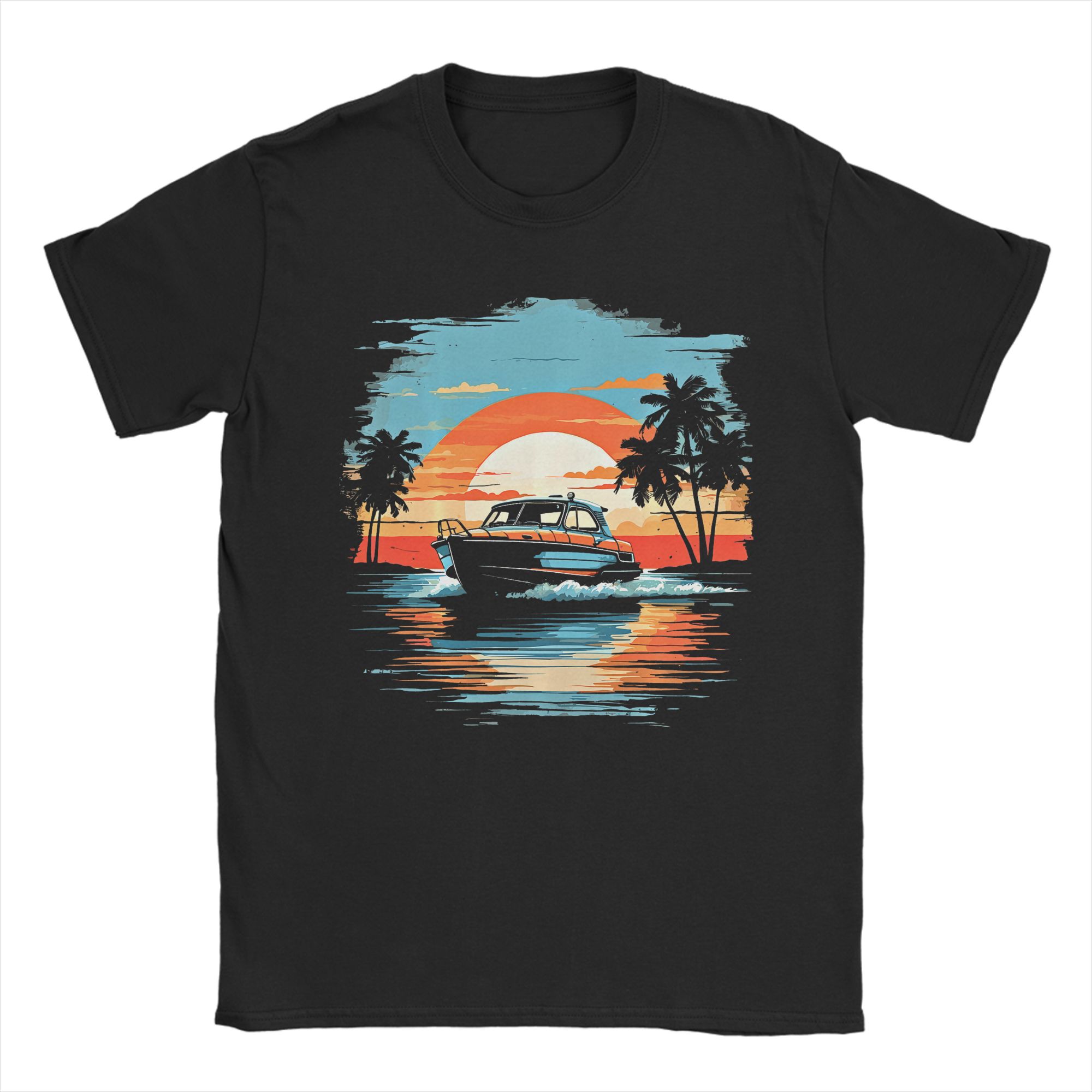 Men's T Shirt Motor Boat Yacht - đánh giá và giá Summer Clothing Ideas Men