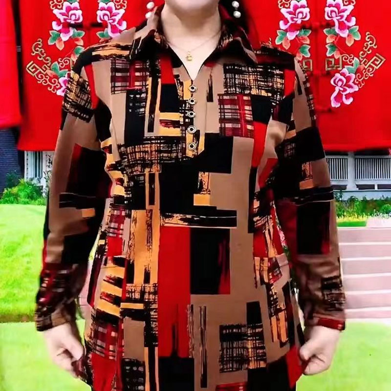 Commute Geometric Shirt Spring - đánh giá và giá Summer Clothing For 60 Year Old Woman